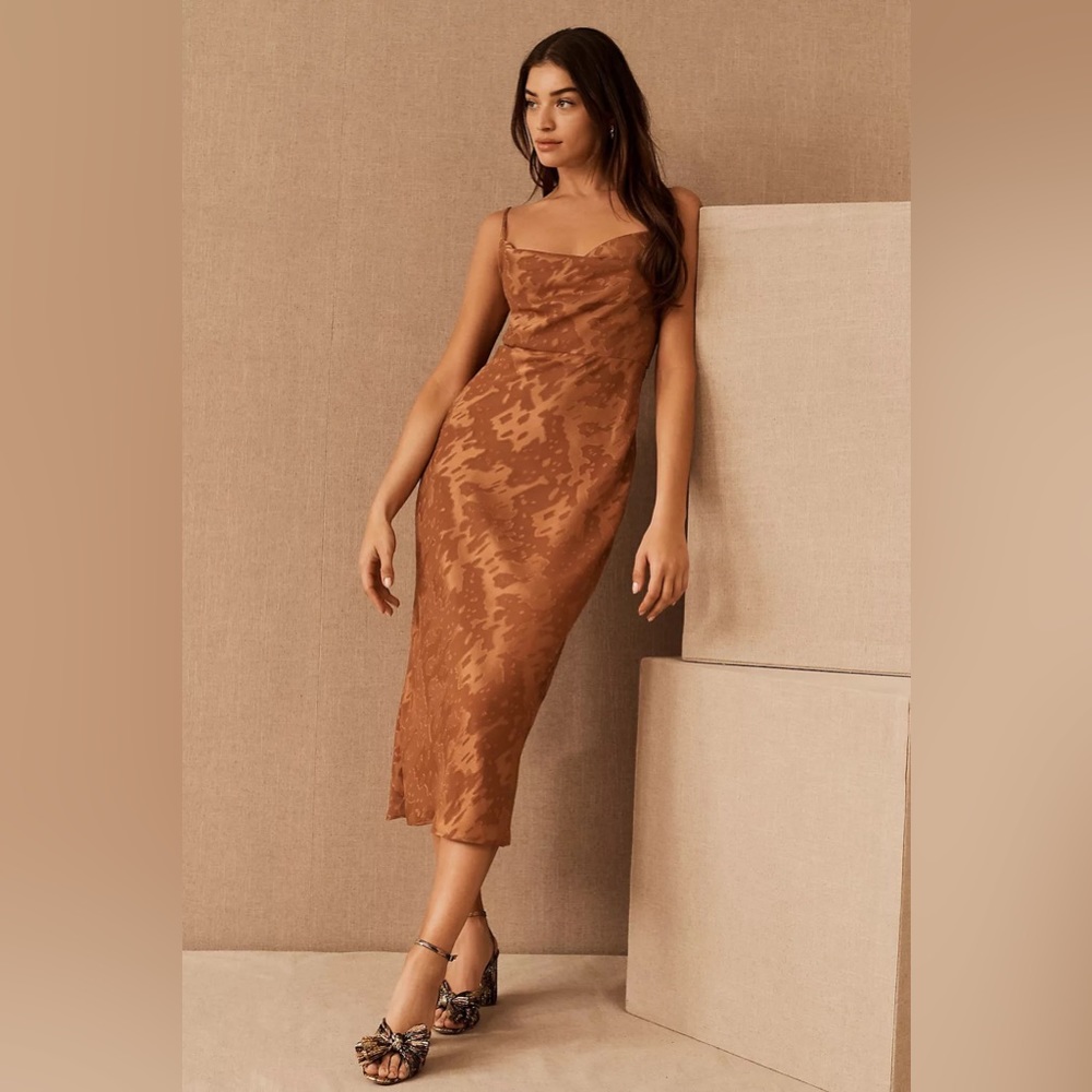 BHLDN Kinsey Midi Dress in rust 🧡